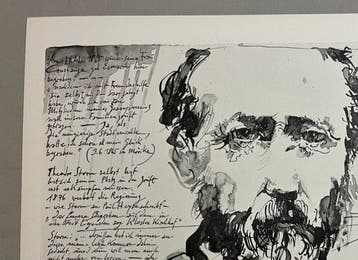 Horst Janssen (1929–1995). - Porträt des Schriftstellers