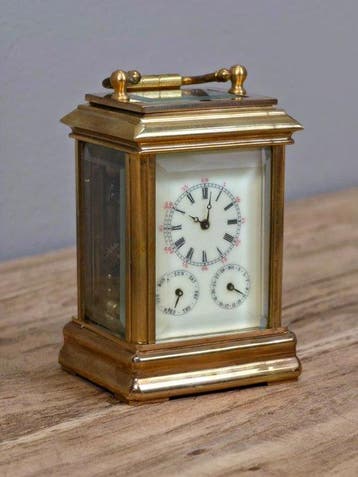 Rijtuigklok - Emaille, Glas, Messing - 1850-1900 - Franse, Antiek en Kunst