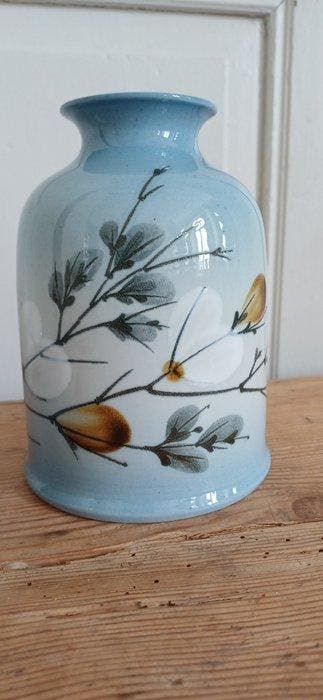 Royal Copenhagen - Ellen Malmer - Vase (2) - Céleste -, Antiek en Kunst, Curiosa en Brocante