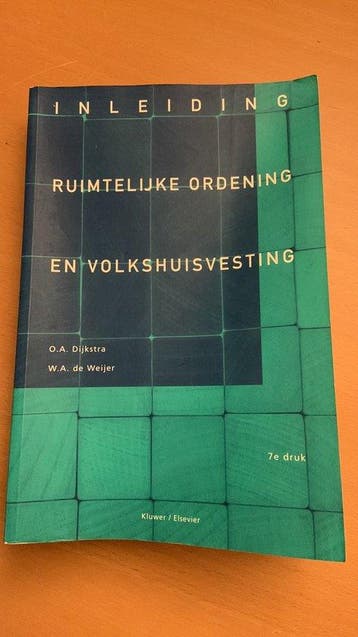 Inleiding ruimtelijke ordening en volkshuisvesting - Dykstra, Boeken, Verzenden, Nieuw
