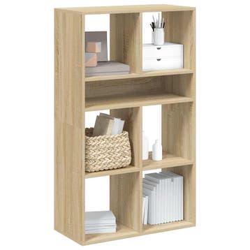 vidaXL Boekenkast 66x31x112 cm bewerkt hout sonoma, Verzenden, Nieuw
