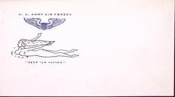 Amerikaanse envelop WWII (lijst optie), Verzenden