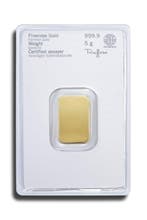 5 grammes - Or .999 - Heraeus, Germany - Scellé