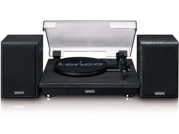 Lenco LS-100BK - Platenspeler - Bluetooth 5.3 - 2 externe, Verzenden, Nieuw