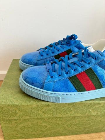 Gucci - ace monogram sneakers - Sneakers - Maat: EU 42.5 -
