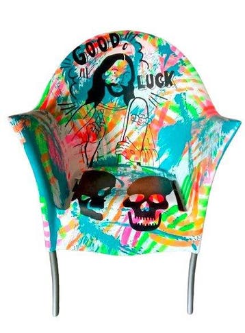Driade - Anne Kiesecoms / Philippe Starck - Fauteuil - Lord, Antiek en Kunst
