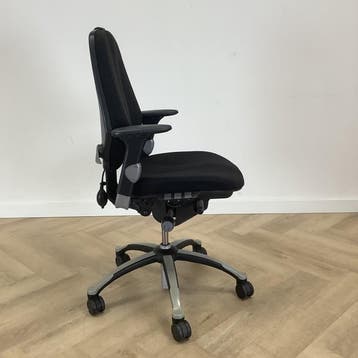 RH logic ergonomische bureaustoel, zwart - Gratis Bezorging, Ergonomisch, Gebruikt, Zwart, Bureaustoel
