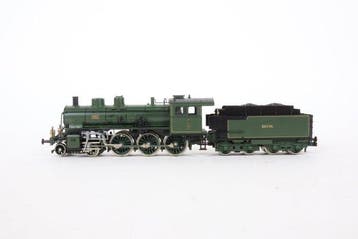 Trix H0 - 52 2408 - Locomotive à vapeur avec tender (1) -
