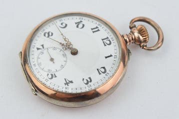 Antique - 800 Silver mechanical pocket watch - 1850-1900