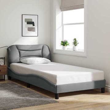 vidaXL Bedframe zonder matras Hvar 100x200 cm stof, Verzenden