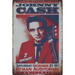 Wandbord Concert Bord - Johnny Cash Nashville 1957, Verzamelen, Nieuw, Poster, Artwork of Schilderij