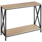 tectake Consoletafel Tacoma 100x35x80,5cm - Industrieel lich, Huis en Inrichting, Verzenden, Nieuw