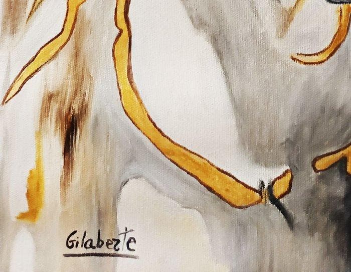 Mercedes Gilaberte - Caballo blanco, Antiek en Kunst, Kunst | Schilderijen | Modern