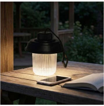 Veiling - Oplaadbare Camping Lamp 3 Lichtfuncties, Nieuw