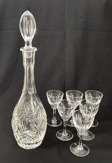 Val Saint Lambert - Drinkservies voor 6 (7) - Nestor Hamlet, Antiek en Kunst