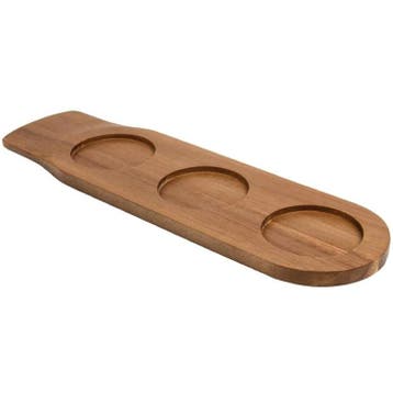 Serveerplank | Acaciahout | Per Stuk | 3 Vakken |, Verzenden, Nieuw in verpakking