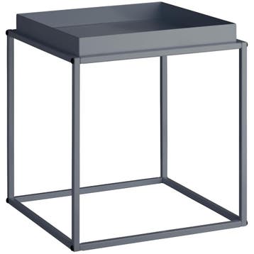 Bijzettafel Cambridge 40x40x44cm - donkergrijs, Huis en Inrichting, Verzenden, Nieuw