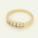 Ring - 18 karaat Geel goud Diamant (Natuurlijk), Handtassen en Accessoires, Ringen, Nieuw