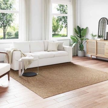 vidaXL Vloerkleden Moiré Vierkant AGIRA Naturel 240 x 240 cm, Verzenden