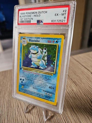Pokémon - 1 Graded card - Tortank 2 Première édition, Foil -