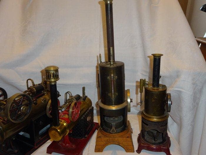 Märklin, Bing, Doll, Falk - Modelmachines (4) -, Antiquités & Art, Antiquités | Jouets