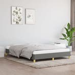 vidaXL Bedframe zonder matras stof donkergrijs 140x190 cm, Verzenden, Nieuw