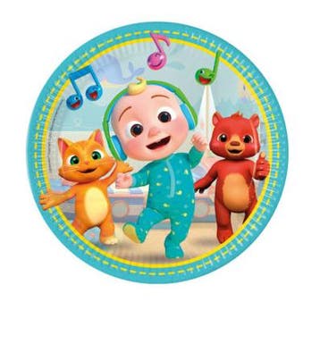 Borden Cocomelon Karton 23cm 8st, Verzenden