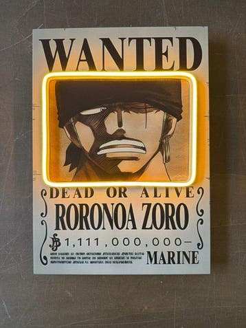 LEDMansion - Gezocht – Zoro - 25x35cm - LEDMansion -, Nieuw