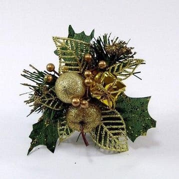 Kerstbijsteker Goud Appel Cadeautje en Besjes doos, Nieuw