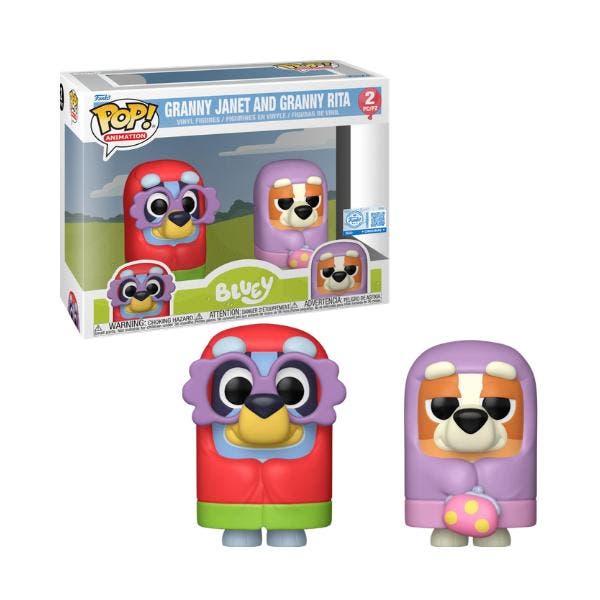 Funko Pop  Bluey  Granny Janet and Granny Rita 2 pack SE, Collections, Jouets miniatures, Envoi