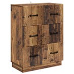 vidaXL Ladekast Oud hout 66 x 34,5 x 87 cm Bewerkt hout, Verzenden