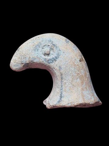 Oud-Romeins Terracotta Eagle Head Part of Statue - 36.2 mm