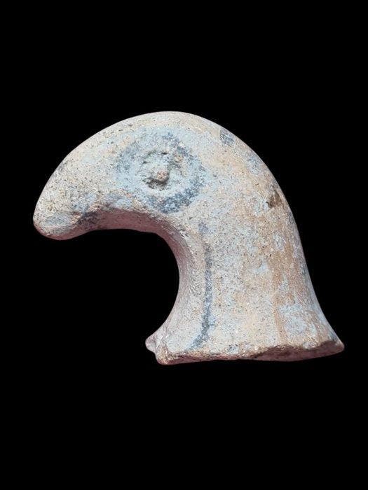 Oud-Romeins Terracotta Eagle Head Part of Statue - 36.2 mm, Antiek en Kunst, Antiek | Overige Antiek