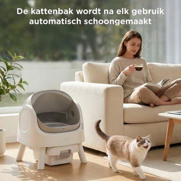 2dekans | TrevoPet® Automatische Kattenbak - Zelfreinigend &, Ophalen of Verzenden, Nieuw