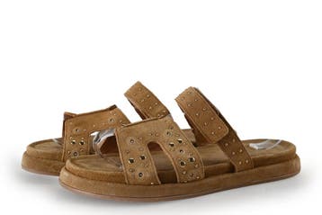 Manfield Slippers in maat 40 Bruin, Kleding | Dames, Slippers, Bruin, Verzenden, Manfield