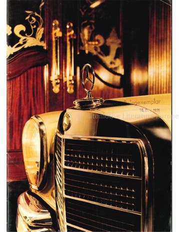 1972 MERCEDES BENZ 600 BROCHURE ITALIAANS, Boeken, Ophalen of Verzenden, Nieuw