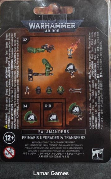 Salamanders Primaris Upgrades and transfers (Warhammer, Ophalen of Verzenden, Nieuw