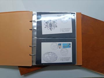 Thema Scheepspost Duitsland 3 Lindner Albums - Album, Gestempeld