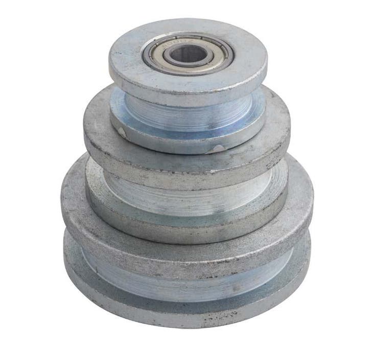 Gietijzeren Wiel of Schijf met vierkante groef Gelagerd 75mm, Tuin en Terras, Overige Tuin en Terras, Verzenden