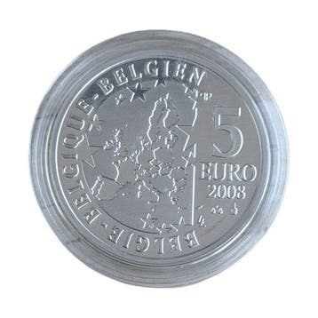 Belgique. 5 Euro 2008 De Smurfen Proof (Sans prix de