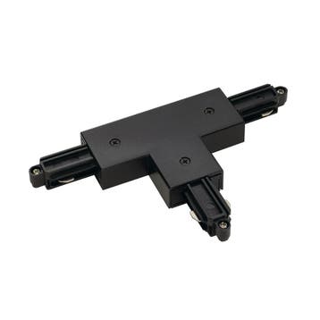 SLV 1-Fase-Rail T-verbinder opbouw zwart, aarde buiten, Verzenden, Nieuw, Metaal