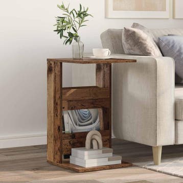 vidaXL Bijzettafel Oudhout 40 x 35 x 60,5 cm Bewerkt hout, Verzenden