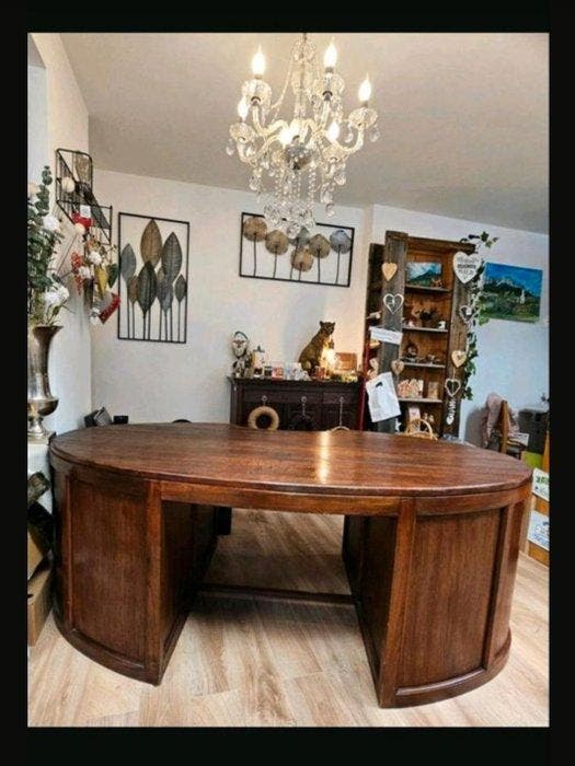 Schreiner - Schrijftafel - Kastanje, Antiek en Kunst, Kunst | Designobjecten