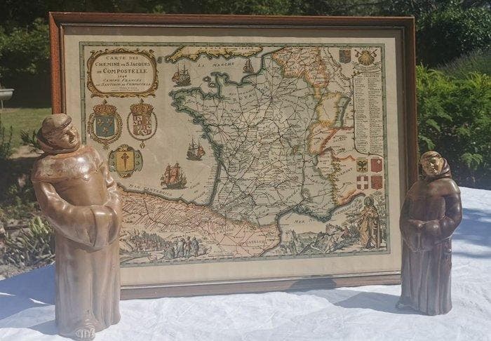 Denbac - Fles (3) - Denbac – Zeldzaam lot van 2 antropomorfe, Antiek en Kunst, Antiek | Boeken en Manuscripten