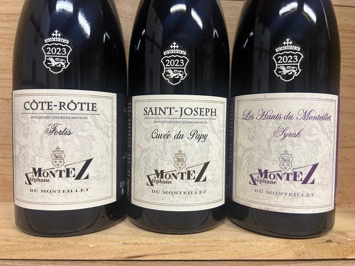 2023 Stéphane Montez Côte-Rôtie Fortis, Cuvée du Papy, Hauts, Verzamelen, Wijnen