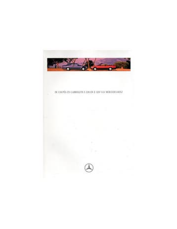 1994 MERCEDES BENZ E220 E320 COUPE & CABRIOLET BROCHURE NE.., Ophalen of Verzenden, Nieuw
