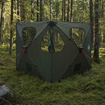 vidaXL Jacht Tent 145 x 145 x 150 cm Leger Groen Polyester, Verzenden