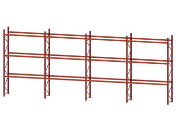 Palletstelling - 5 staanders 4500x1050mm - Tot. lengte: 11m4, Zakelijke goederen, Ophalen of Verzenden