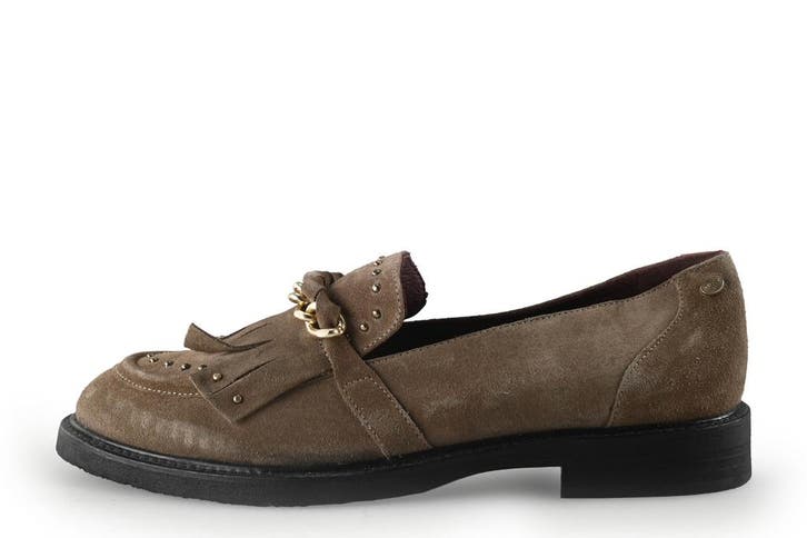 Fred de La Bretoniere Instappers in maat 40 Bruin, Kleding | Dames, Schoenen, Bruin, Zo goed als nieuw, Instappers, Verzenden