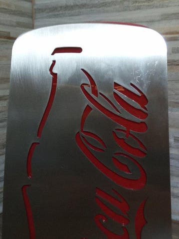 Coca-Cola - Enseigne publicitaire - métal/plastique